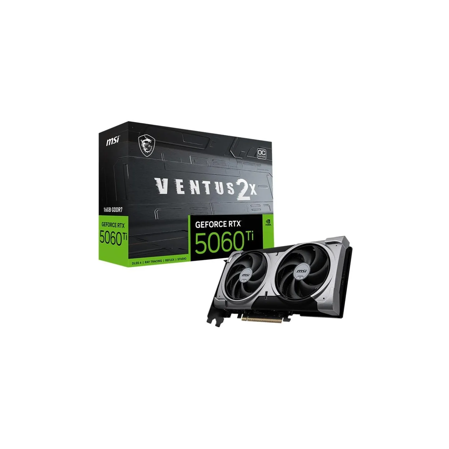MSI Graphics card GeForce RTX 5060 Ti 16G VENTUS 2X OC PLUS