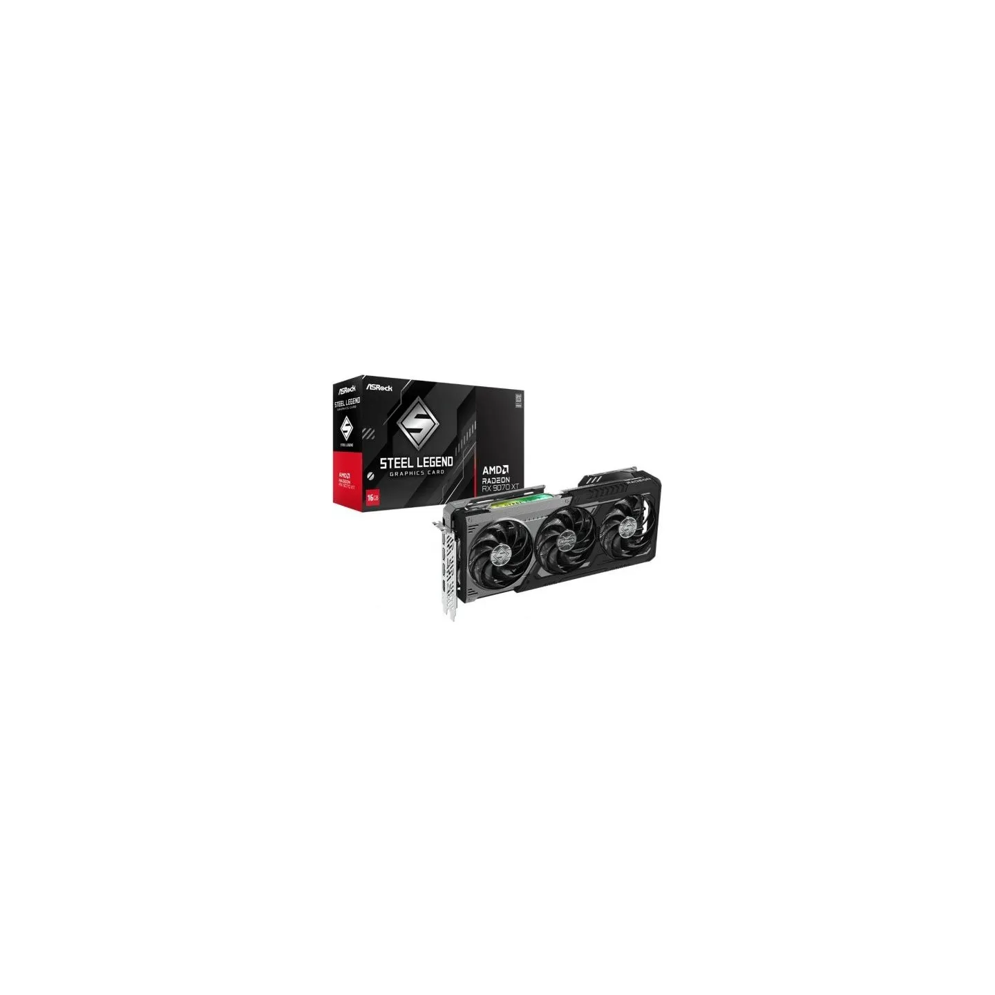 Asrock Graphics card Radeon RX 9070 XT STEEL LEGEND DARK 16GB GDDR6 256bit 3DP/HDMI