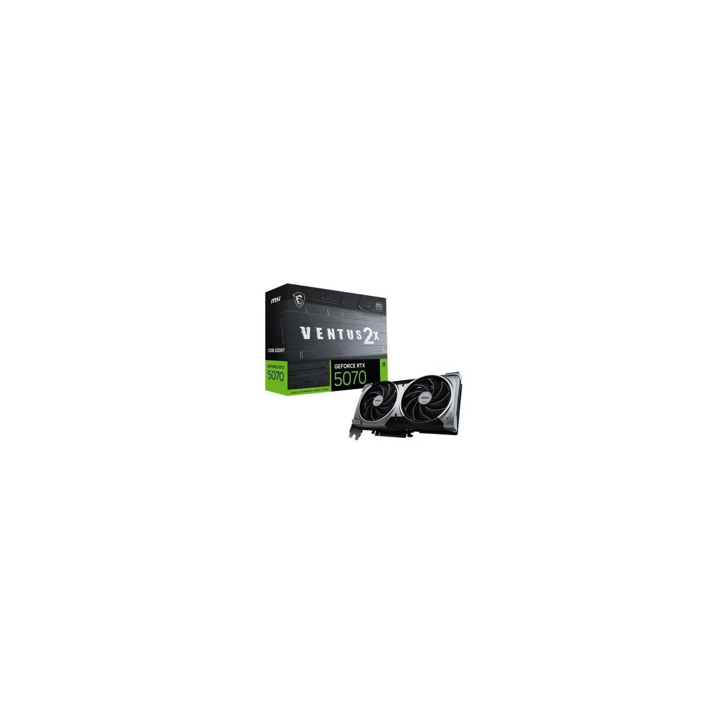 MSI Graphics card GeForce RTX 5070 12G VENTUS 2X OC GDDR7 192bit HDMI/3DP