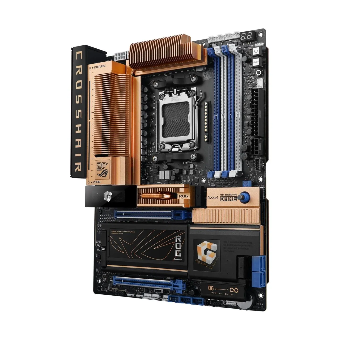 Asus Mainboard|ASUS|AMD X870E|Socket AM5|ATX|RAM DDR5-SDRAM|4xSlots|Wi-Fi Yes|Bluetooth Yes|5xNumber of M.2 (M) slots|ROGCROSSHA