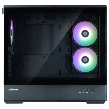 Zalman Obudowa P30 V2 MicroATX Mini Tower 3 FansRGB Black