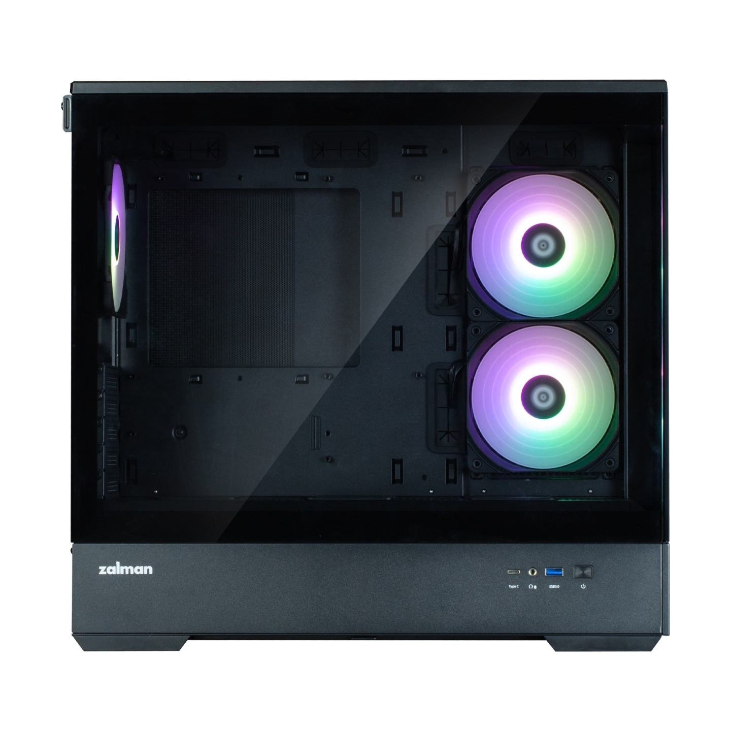 Zalman Obudowa P30 V2 MicroATX Mini Tower 3 FansRGB Black
