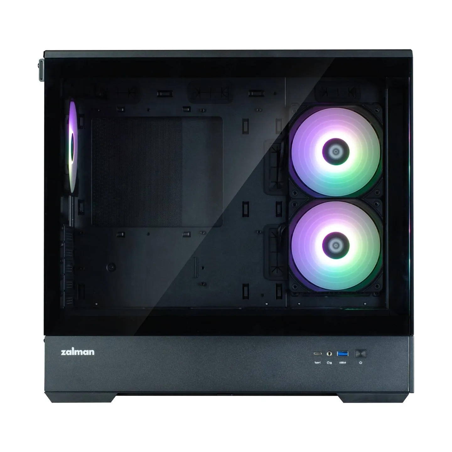 Zalman Obudowa P30 V2 MicroATX Mini Tower 3 FansRGB Black