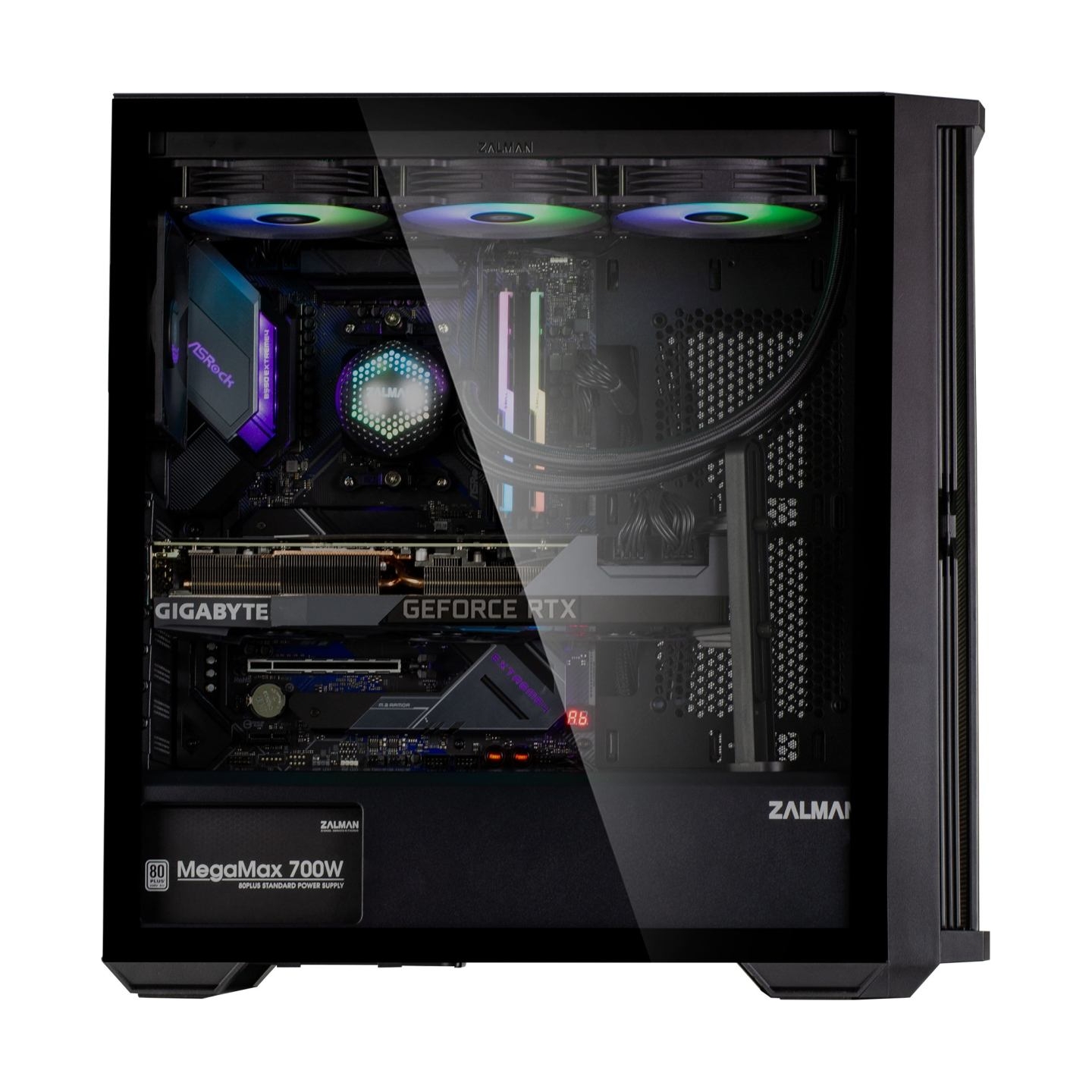 Zalman Case Z10 ATX Mid Tower Black Fan x4