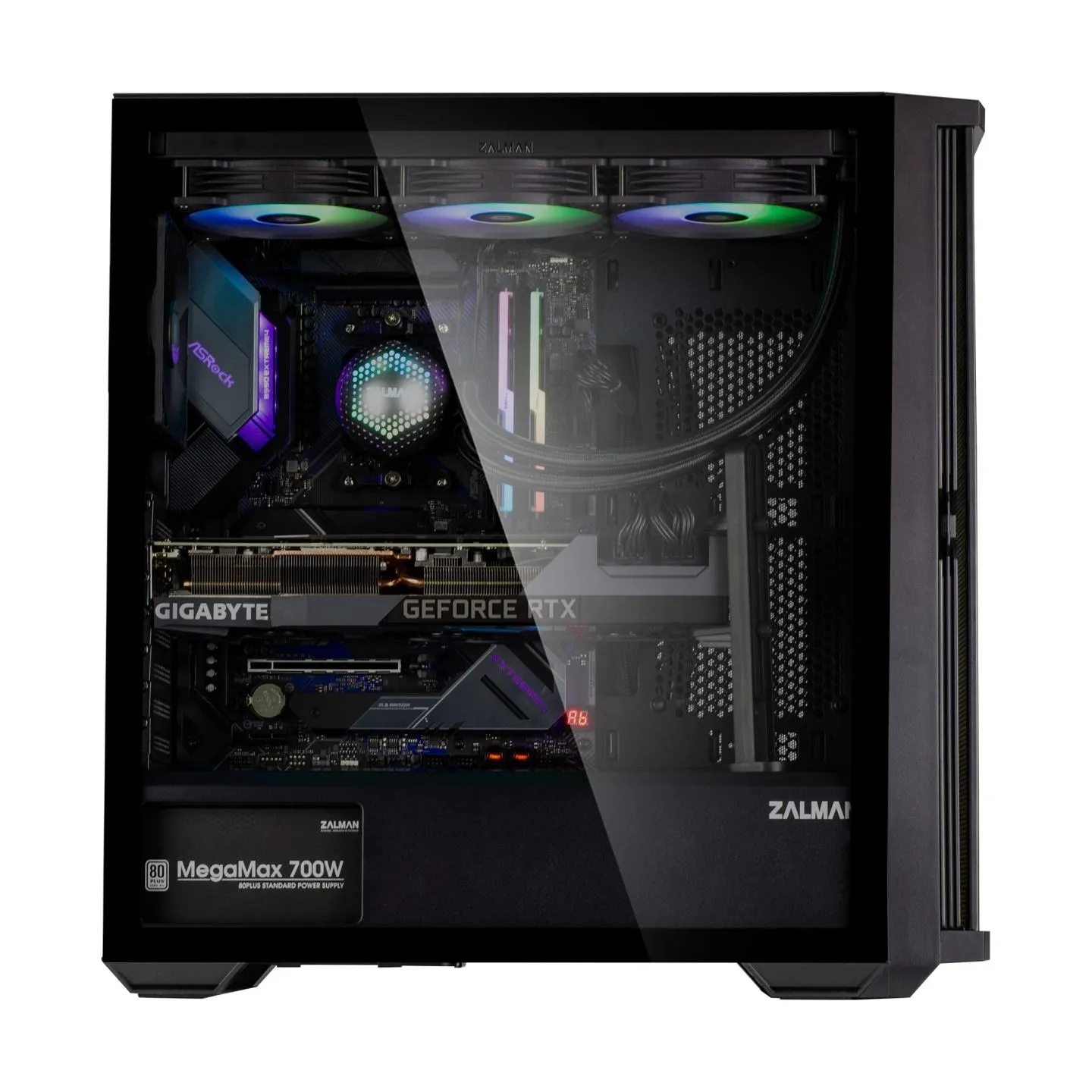 Zalman Case Z10 ATX Mid Tower Black Fan x4