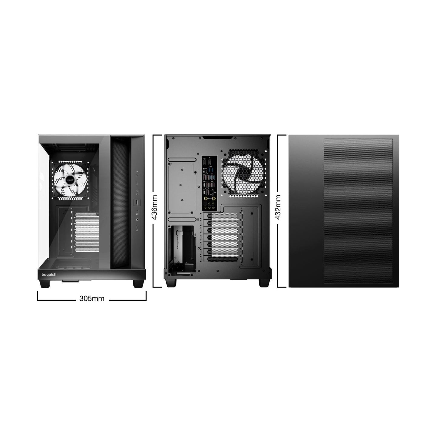 Be Quiet Case|BE QUIET|ATX/micro ATX/Mini-ITX|Black|Midi Tower|PC|BGW85