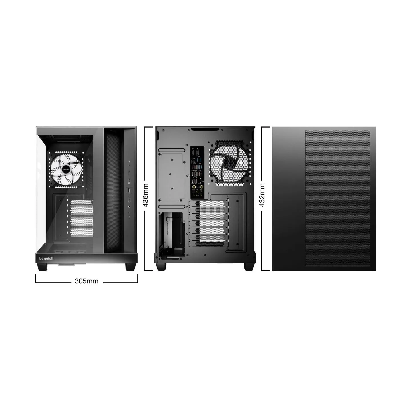 Be Quiet Case|BE QUIET|ATX/micro ATX/Mini-ITX|Black|Midi Tower|PC|BGW85