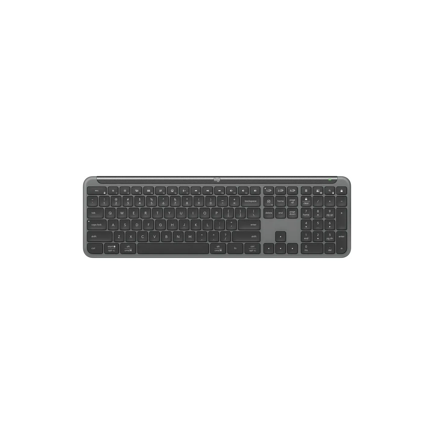 Logitech SIGNATURE SLIM WIRELESS KEYBOARD K950 - GRAPHITE - US INT'L - 2.4GHZ/BT - INTNL-973