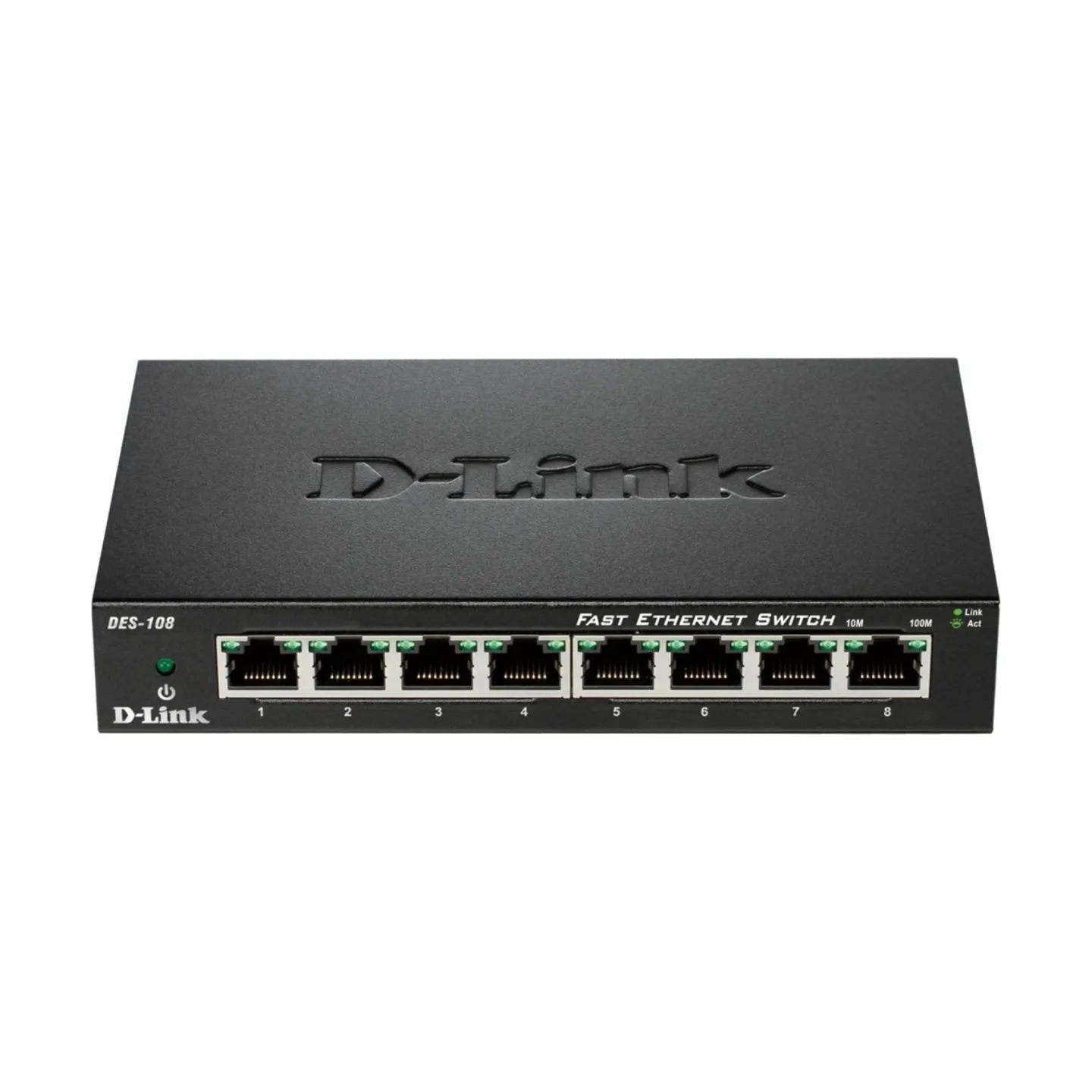 D-Link | Ethernet Switch | DES-108/E | Unmanaged | Desktop | 10/100 Mbps (RJ-45) ports quantity 8 | 60 month(s)