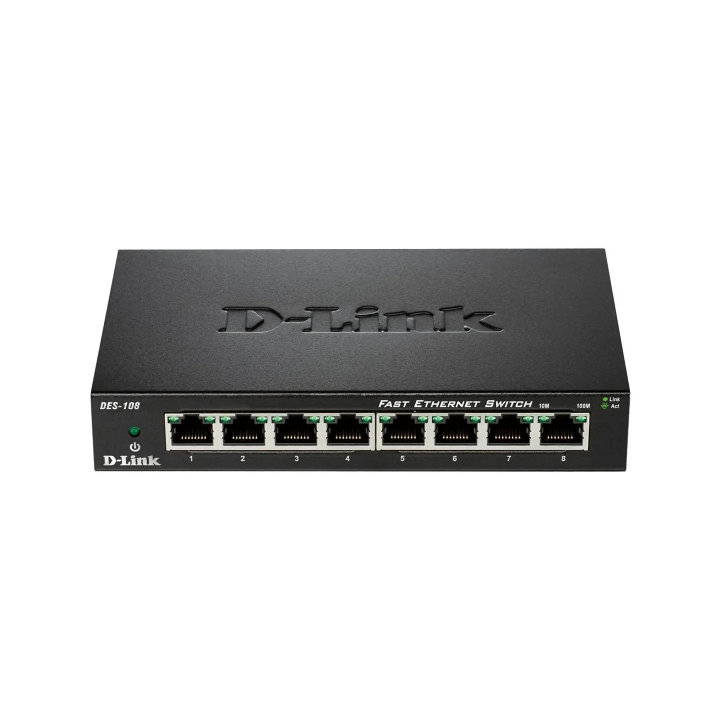 D-Link | Ethernet Switch | DES-108/E | Unmanaged | Desktop | 10/100 Mbps (RJ-45) ports quantity 8 | 60 month(s)