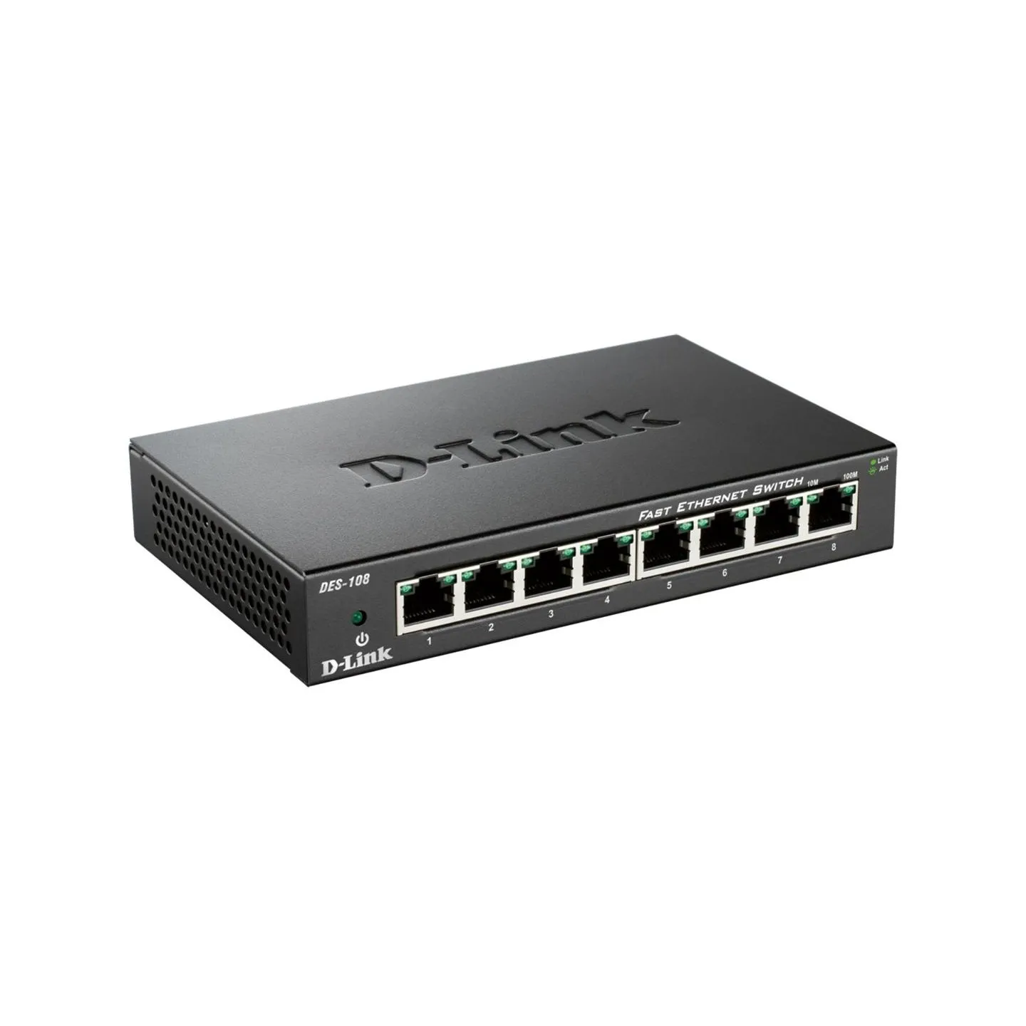 D-Link | Ethernet Switch | DES-108/E | Unmanaged | Desktop | 10/100 Mbps (RJ-45) ports quantity 8 | 60 month(s)