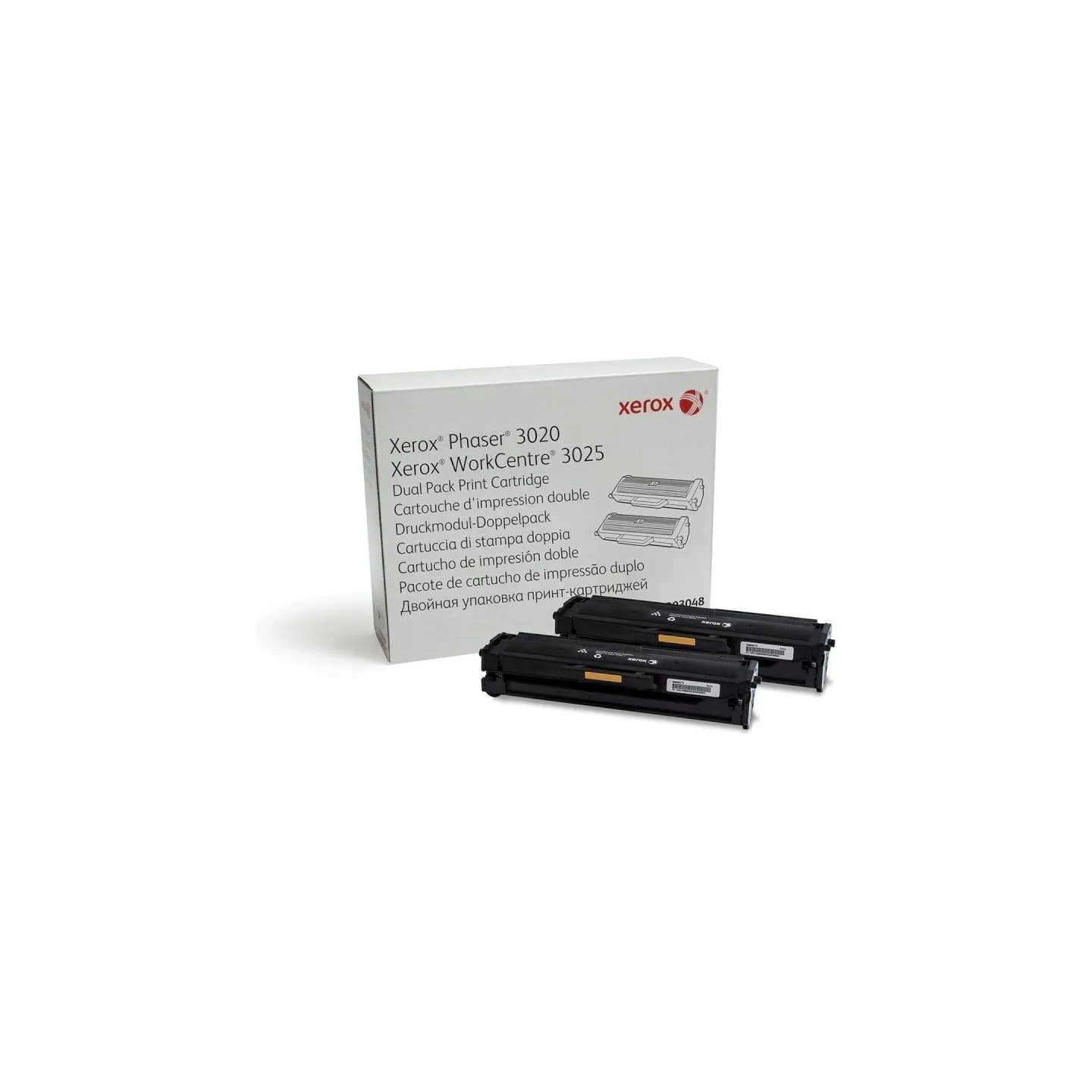Xerox Phaser 3020 / WorkCentre 3025 Dual Pack Print Cartridge / 106R03048