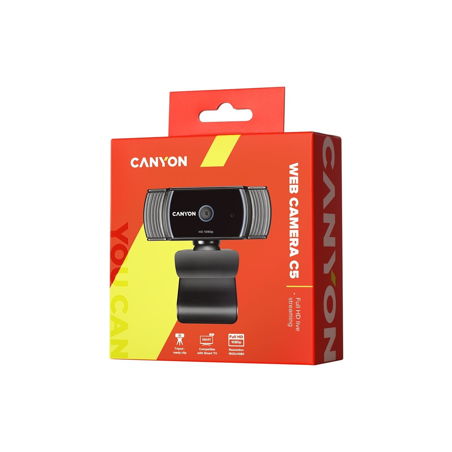 Canyon webcam C5 Full HD 1080p Auto Focus Black