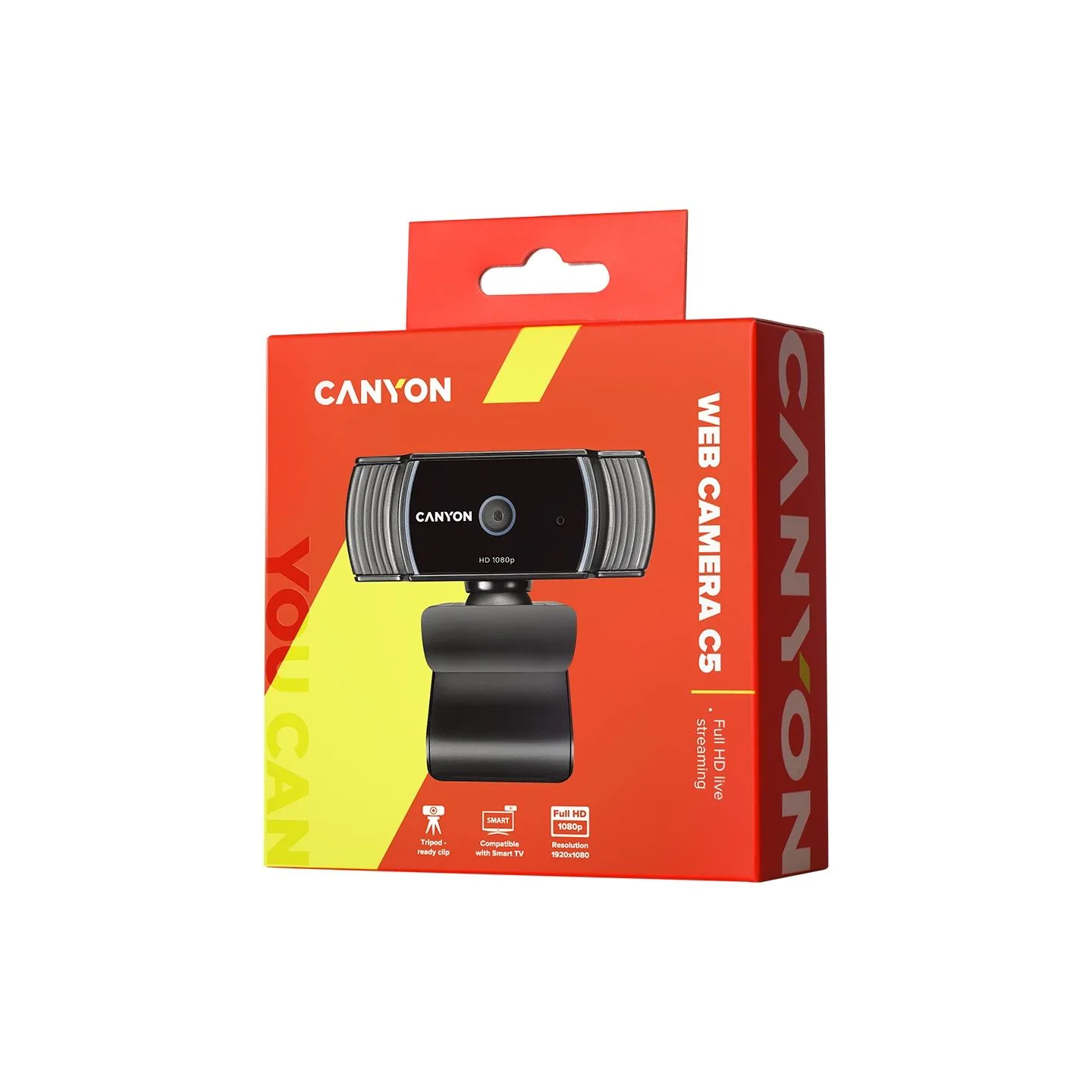 Canyon webcam C5 Full HD 1080p Auto Focus Black
