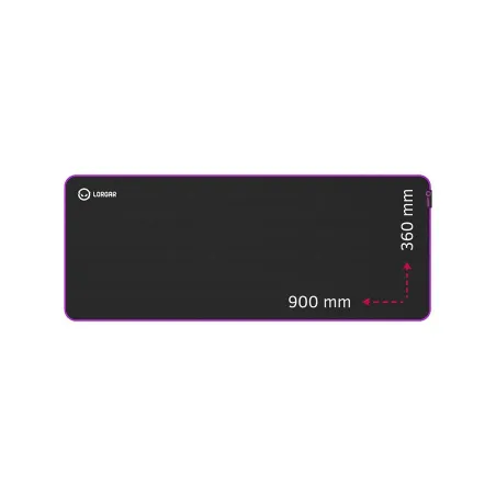 Lorgar Main 319, Gaming mouse pad, High-speed surface, Purple anti-slip rubber base, size: 900mm x 360mm x 3mm, weight 0.6kg