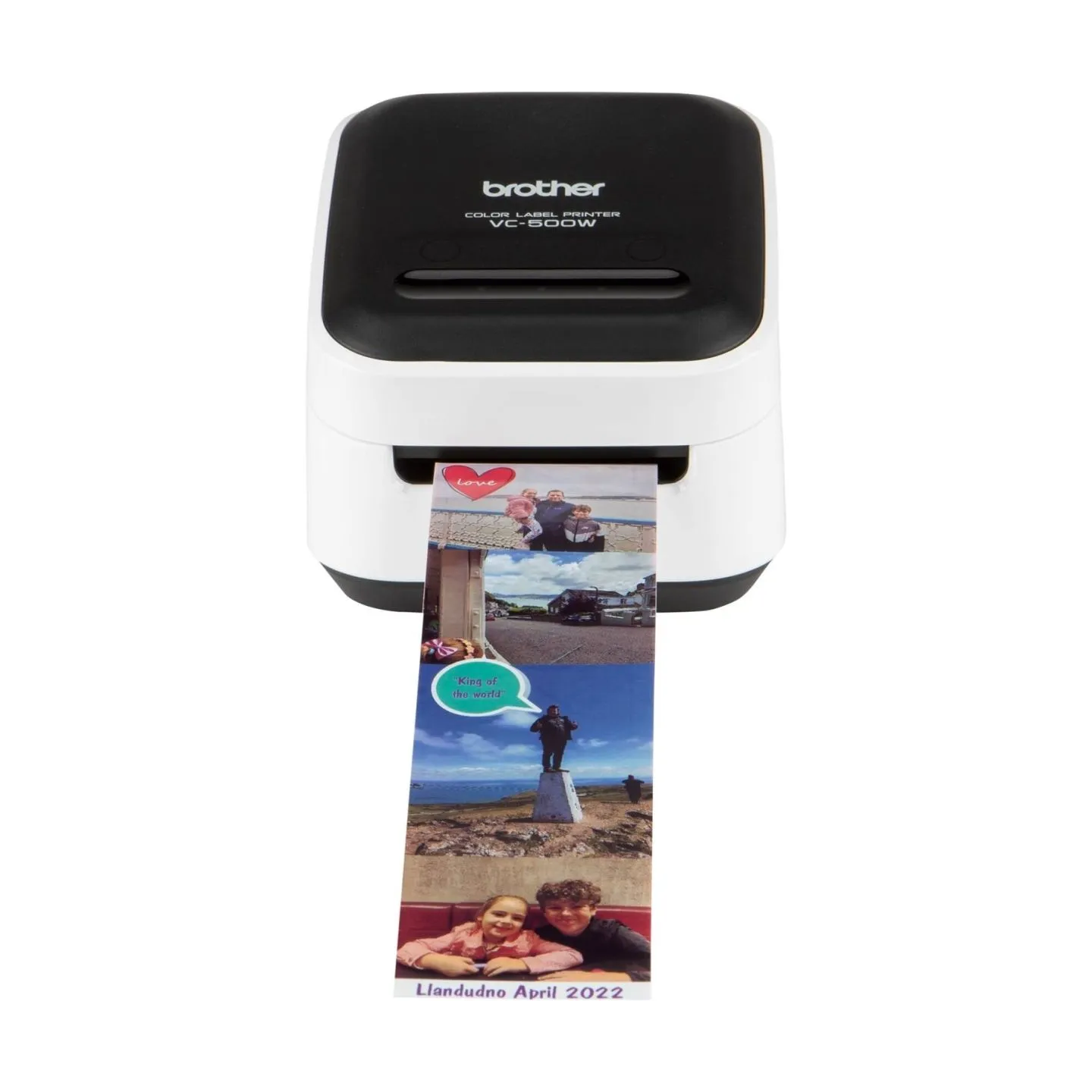 Brother VC-500W | Colour | ZINK Zero-Ink | Label Printer | Wi-Fi | Black/ grey