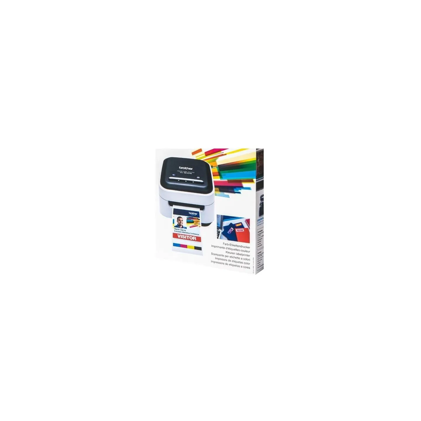 Brother VC-500W | Colour | ZINK Zero-Ink | Label Printer | Wi-Fi | Black/ grey