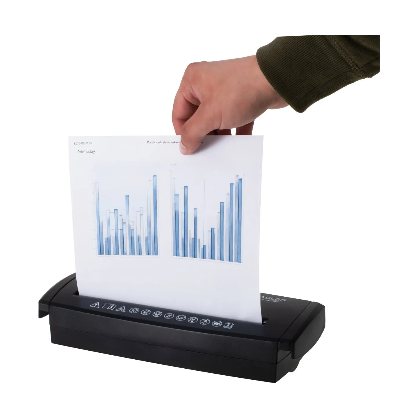 Adler Paper Shredder | AD 1040 | Black