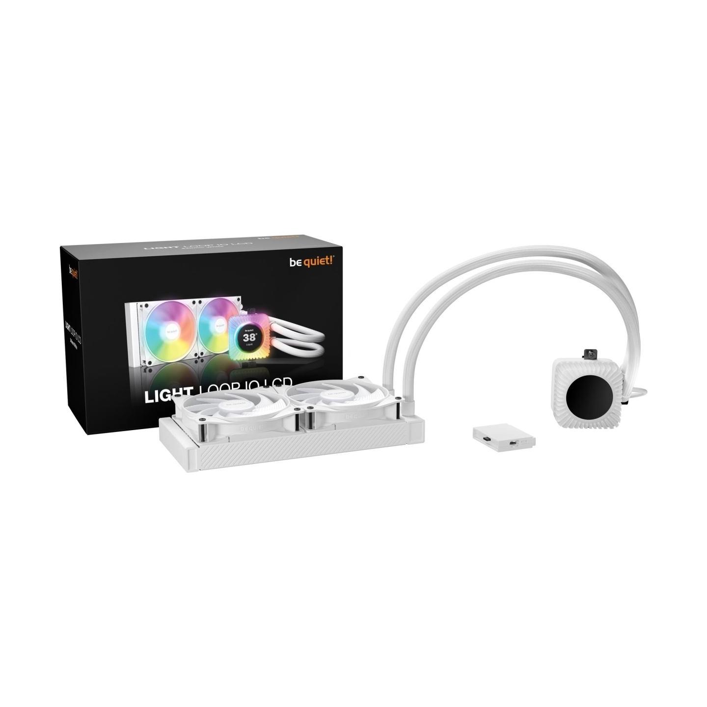 Be Quiet CPU cooler Light Loop IO LCD 240mm White