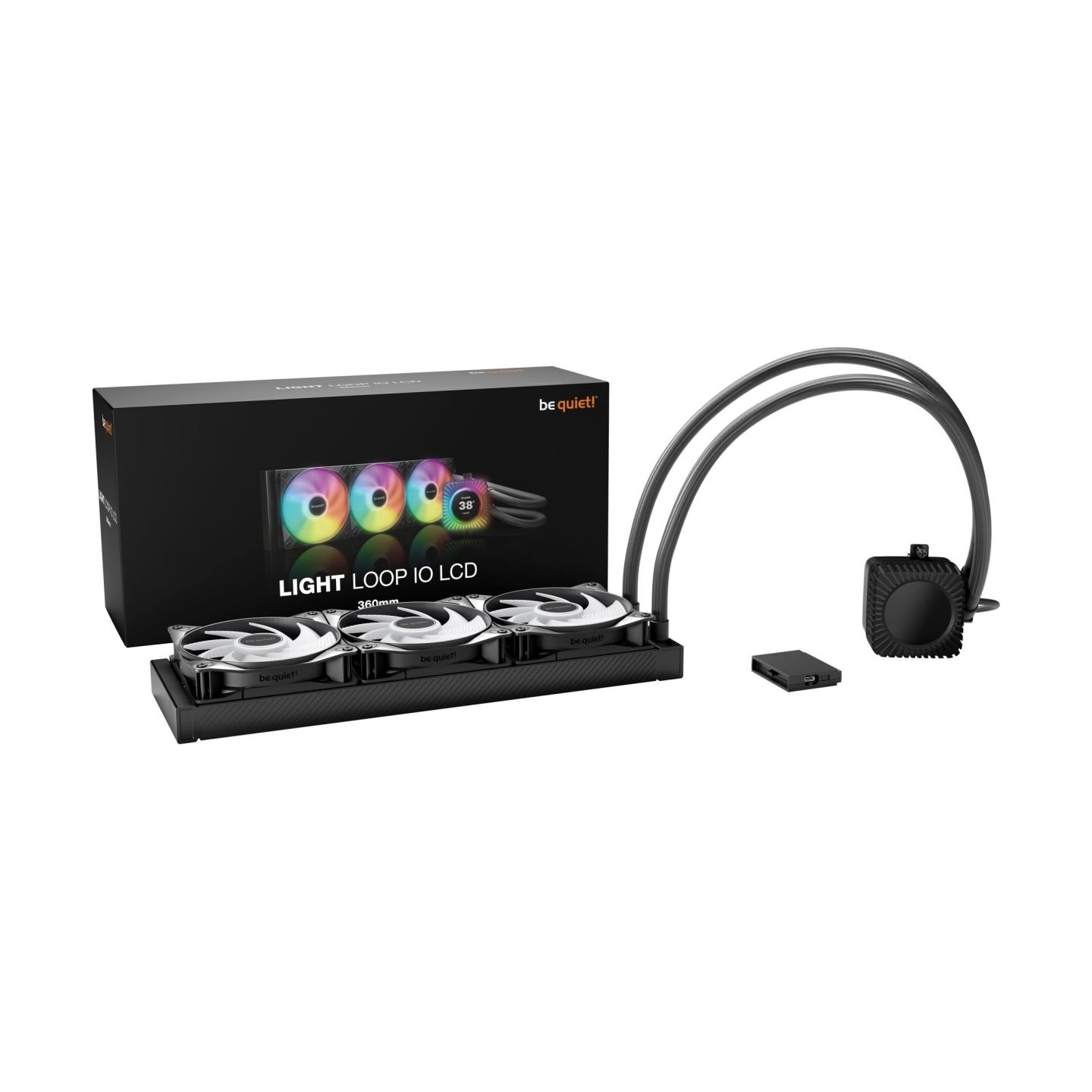 Be Quiet CPU cooler Light Loop IO LCD 360mm Black