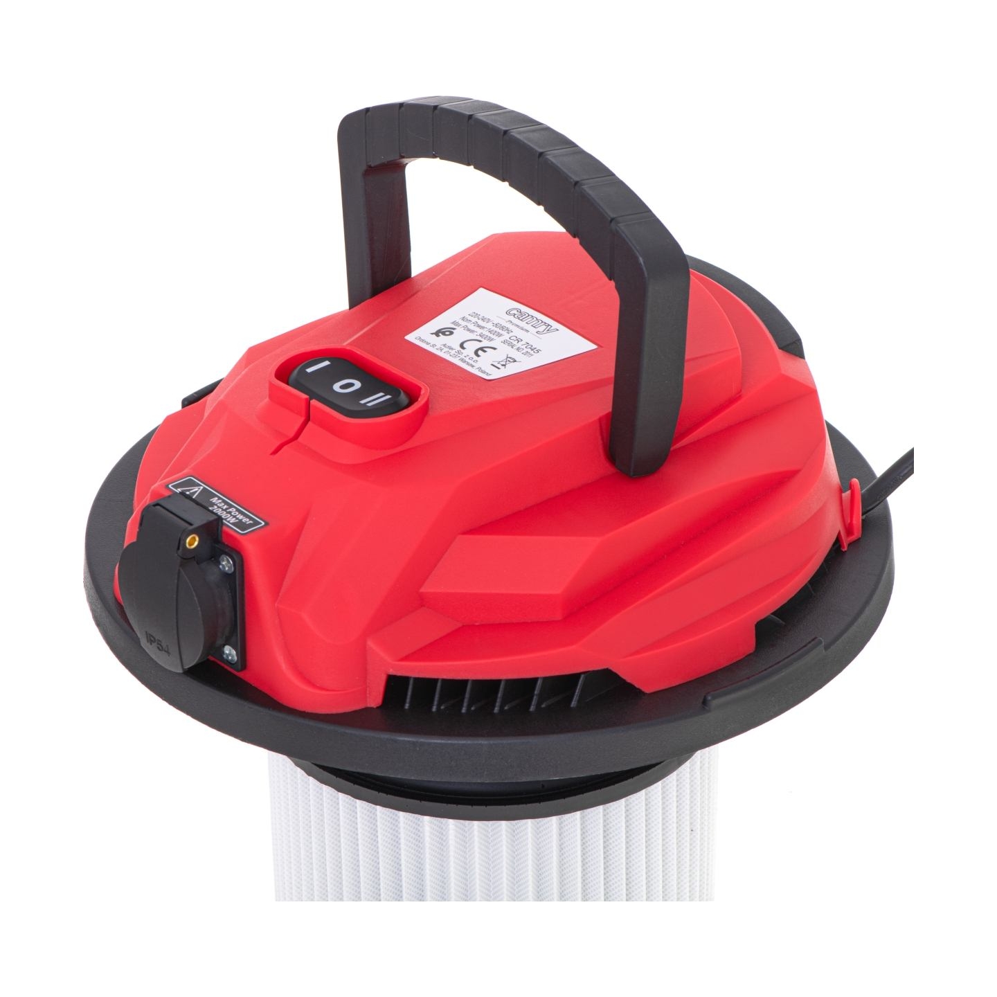 Camry | Professional industrial Vacuum cleaner | CR 7045 | Bagged | Wet suction | Power 3400 W | Dust capacity 25 L | Red/Silver