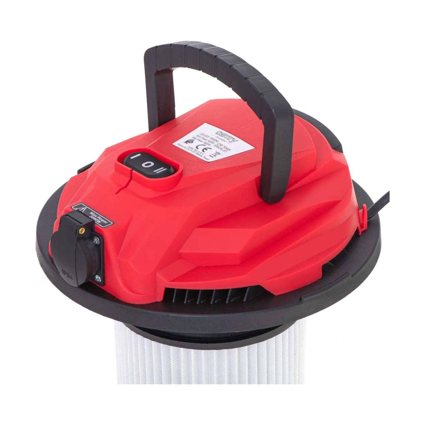 Camry | Professional industrial Vacuum cleaner | CR 7045 | Bagged | Wet suction | Power 3400 W | Dust capacity 25 L | Red/Silver