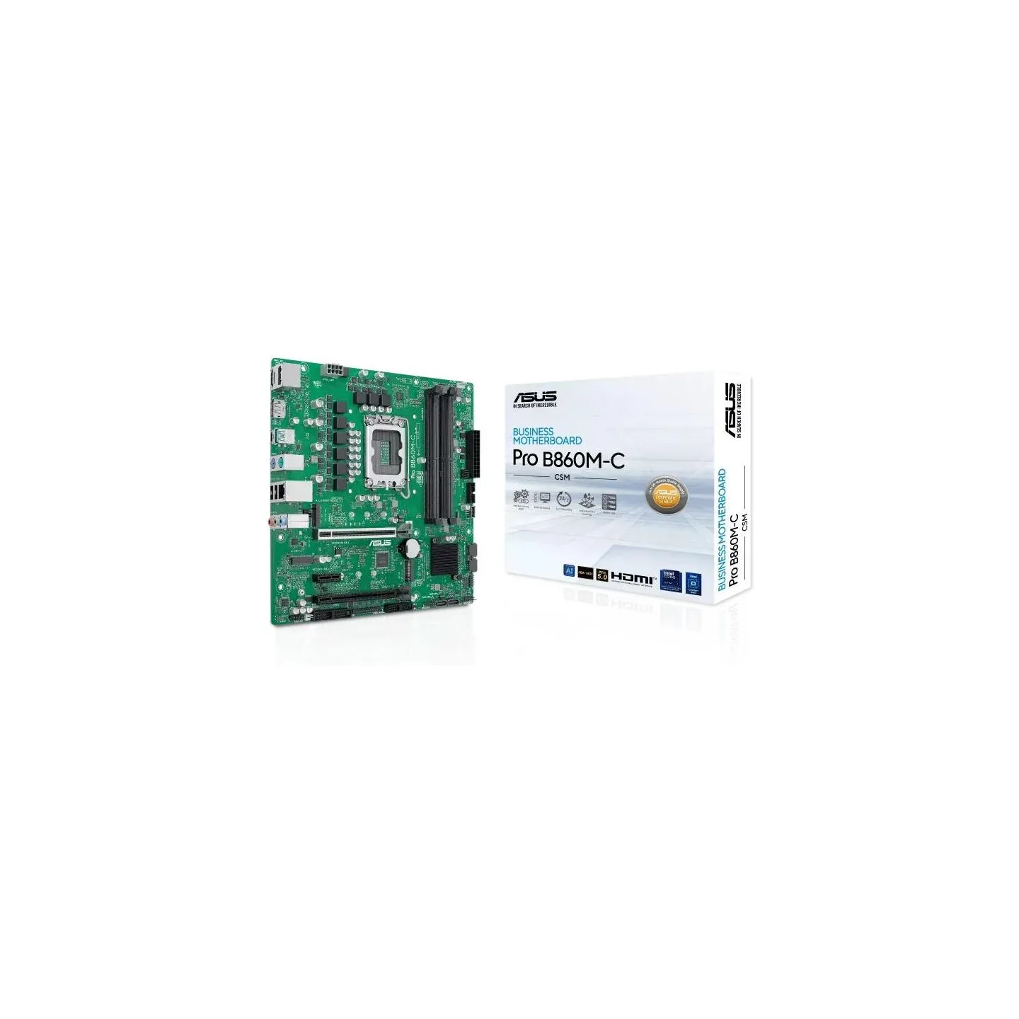Asus Mainboard|ASUS|Intel B860|LGA 1851 (Socket V1)|micro ATX|RAM DDR5-SDRAM|4xSlots|2xNumber of M.2 (M) slots|PROB860M-C-CSM