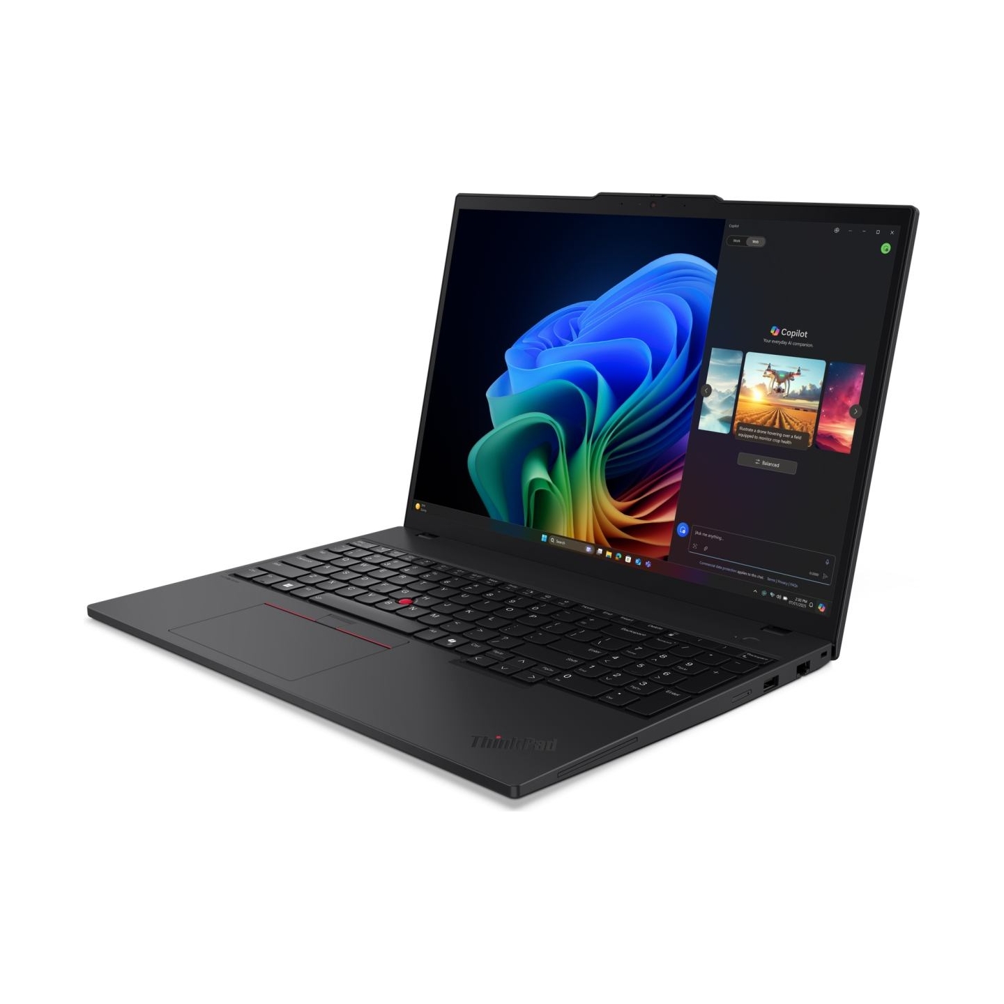 Lenovo ThinkPad T16 Gen 4 Copilot+ AMD Ryzen™ AI 5 PRO 340 256GB SSD 16GB 16" (1920x1200) WIN11 Pro BLACK Backlit Keyboard FP Re
