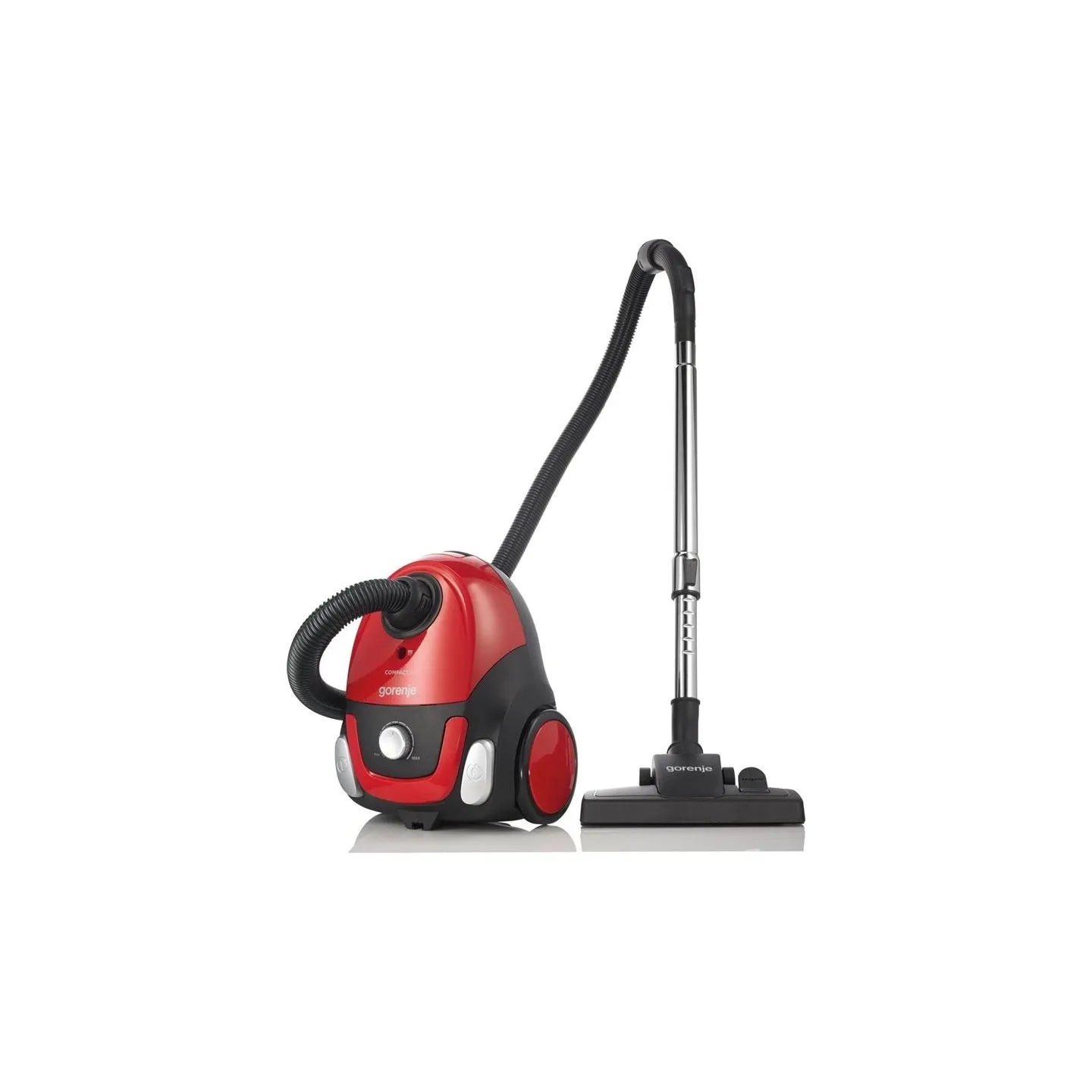 Gorenje | Vacuum cleaner | VCEB11CXRII | Bagged | Power 800 W | Dust capacity 2 L | Red