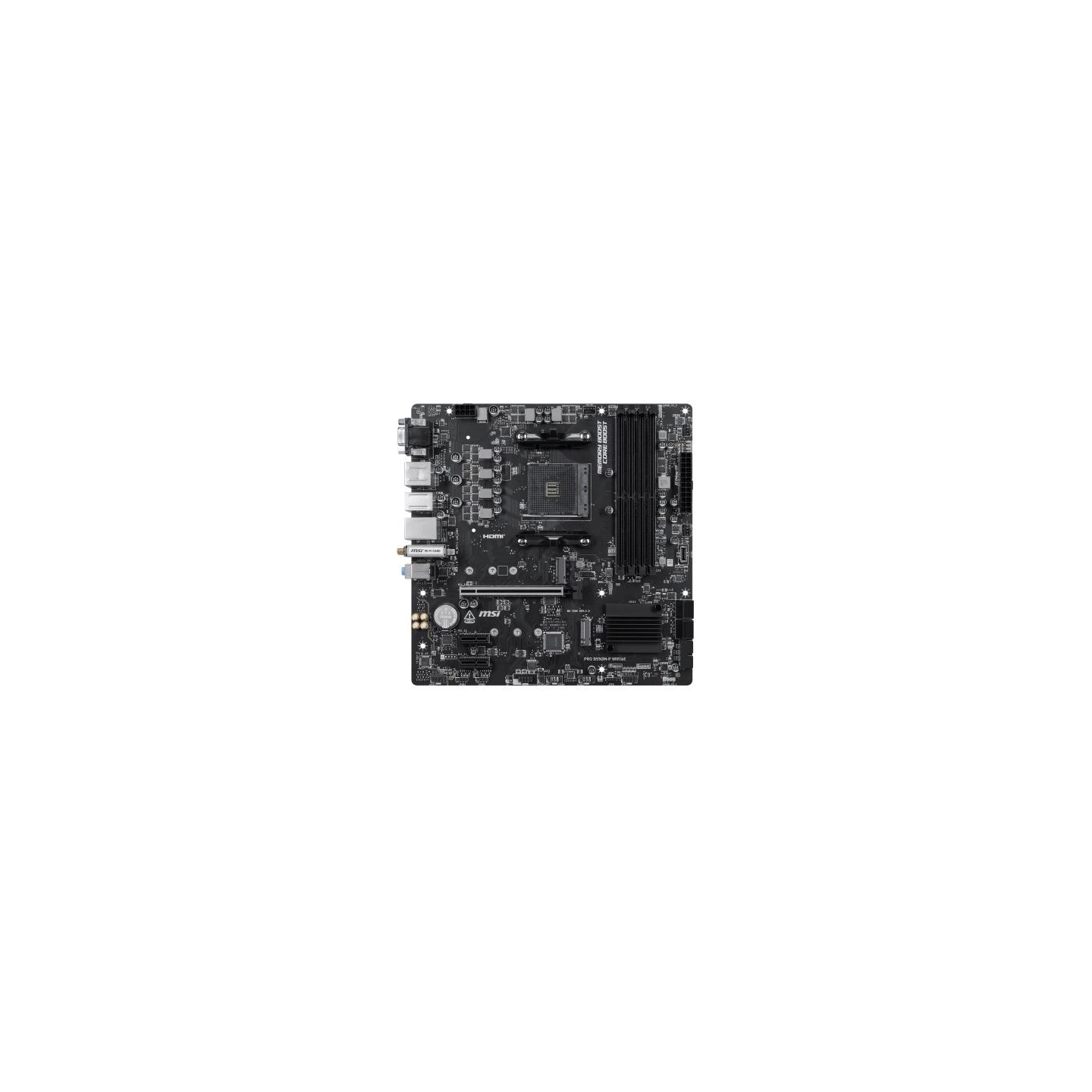 MSI Motherboard PRO B550M-P WIFI6E AM4 4DDR4 mATX