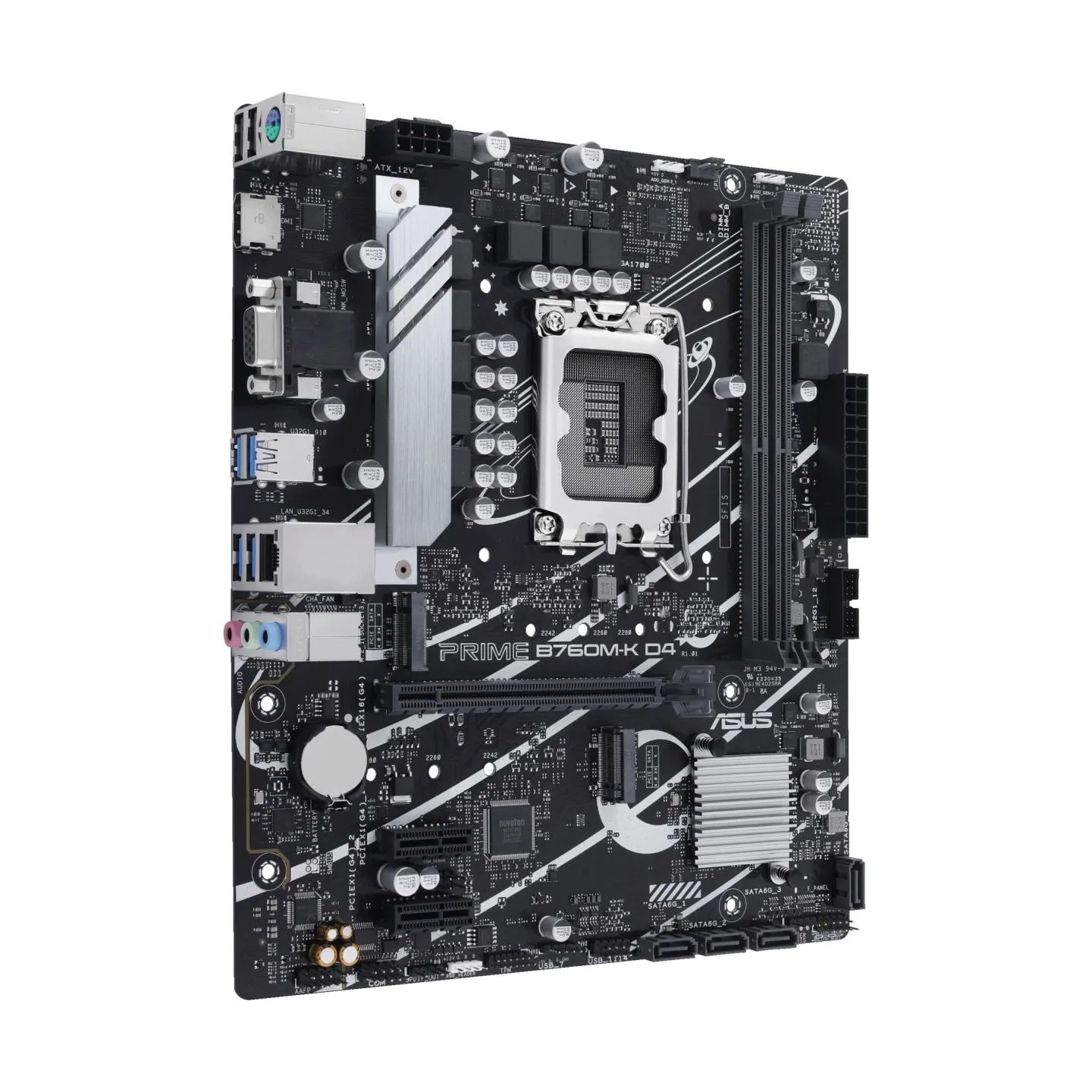 Asus Mainboard|ASUS|Intel B760 Express|LGA1700|Micro-ATX|Memory DDR4|Memory slots 2|2xPCI-Express 4.0 1x|1xPCI-Express 4.0 16x|2