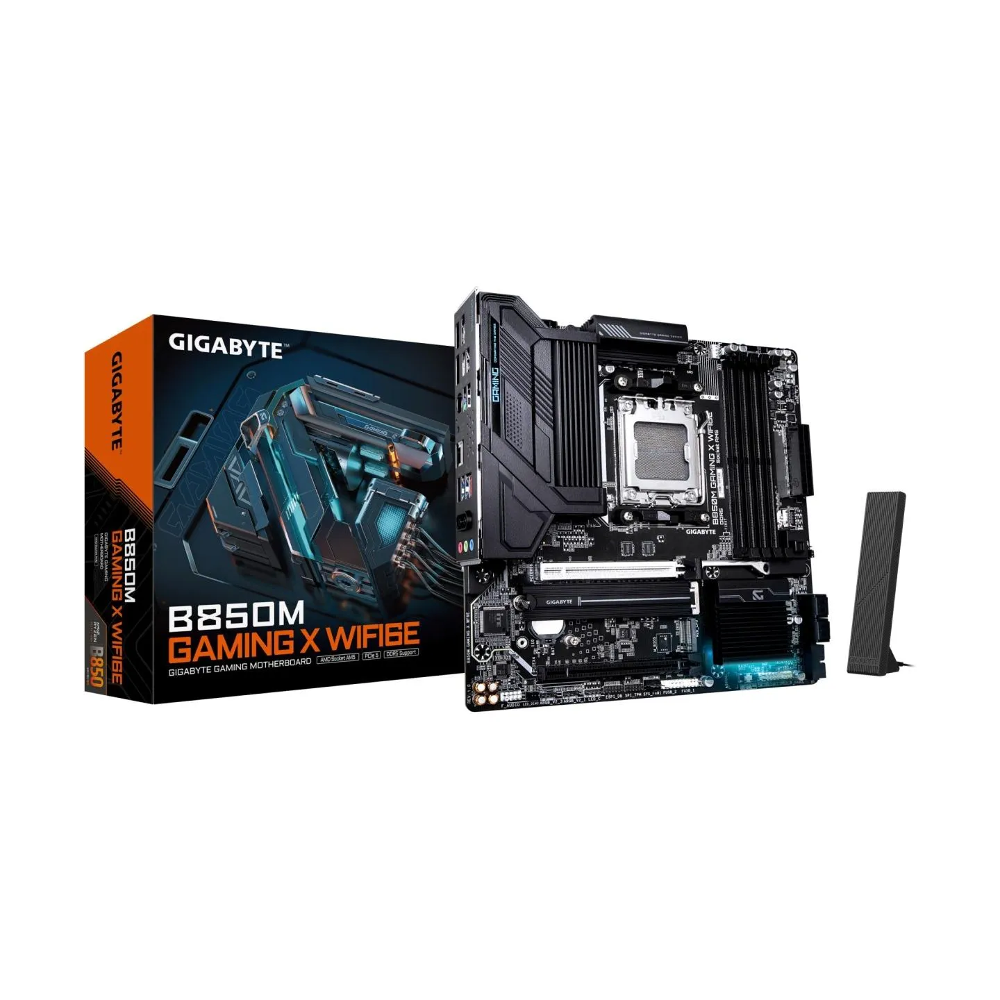 Gigabyte Mainboard|GIGABYTE|AMD B850|Socket AM5|micro ATX|RAM DDR5-SDRAM|4xSlots|Wi-Fi Yes|Bluetooth Yes|2xNumber of M.2 (M) slo