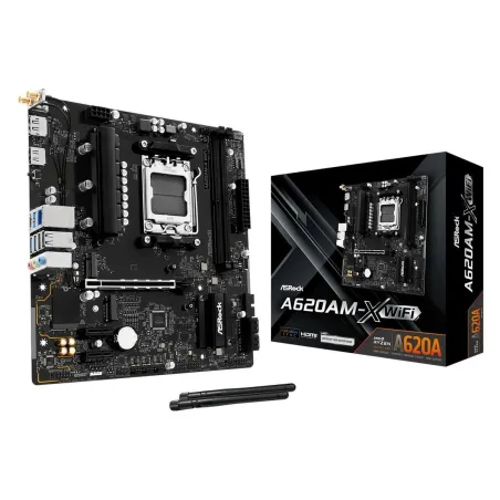 Asrock Mainboard|ASROCK|AMD A620|Socket AM5|micro ATX|RAM DDR5-SDRAM|2xSlots|Wi-Fi Yes|Bluetooth Yes|1xNumber of M.2 (M) slots|A