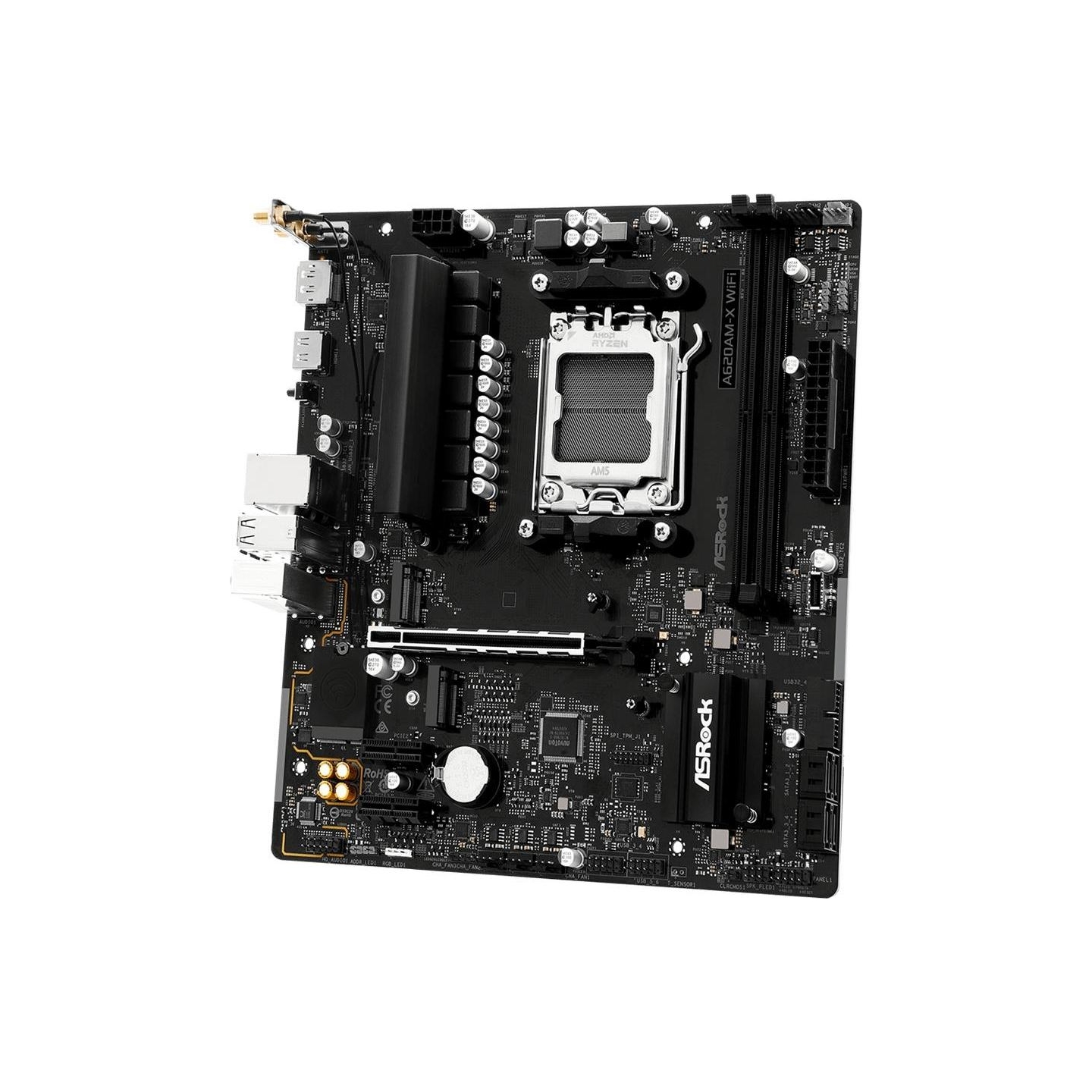 Asrock Mainboard|ASROCK|AMD A620|Socket AM5|micro ATX|RAM DDR5-SDRAM|2xSlots|Wi-Fi Yes|Bluetooth Yes|1xNumber of M.2 (M) slots|A