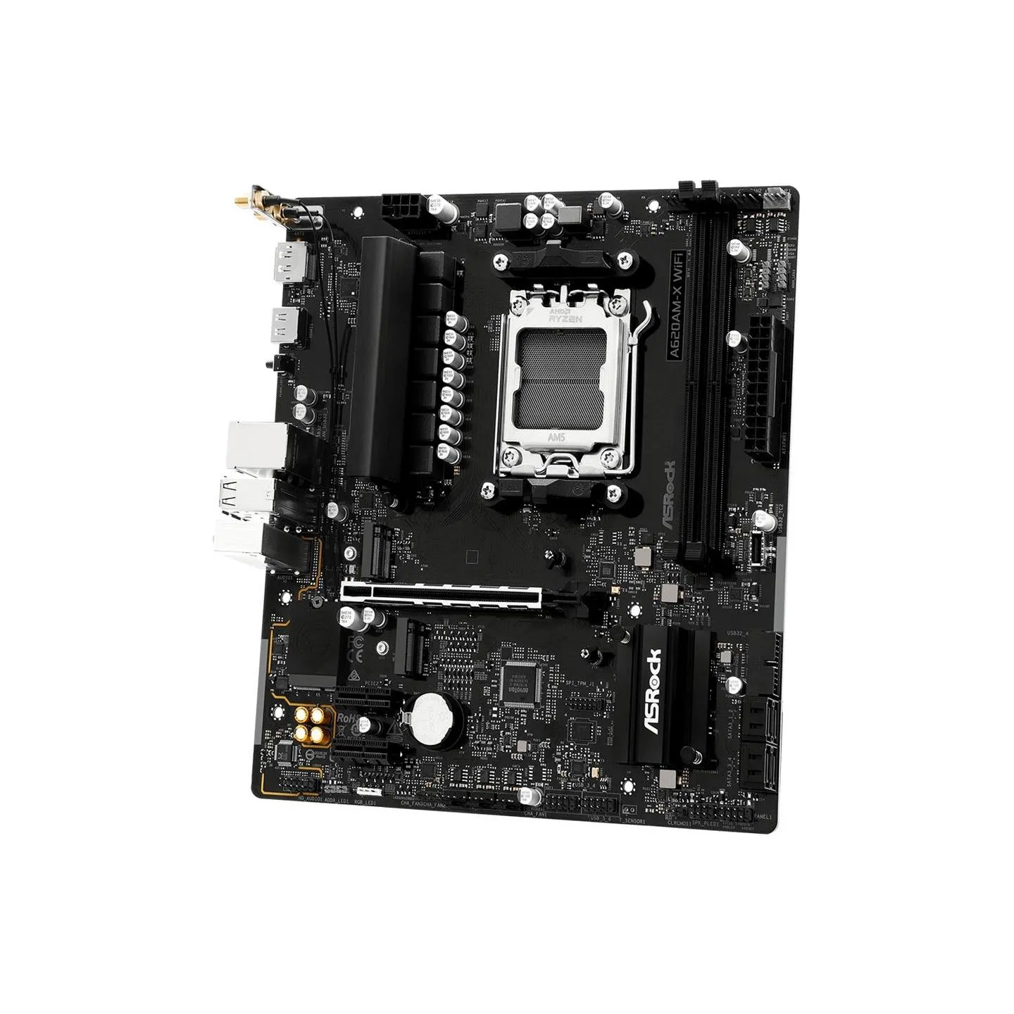 Asrock Mainboard|ASROCK|AMD A620|Socket AM5|micro ATX|RAM DDR5-SDRAM|2xSlots|Wi-Fi Yes|Bluetooth Yes|1xNumber of M.2 (M) slots|A