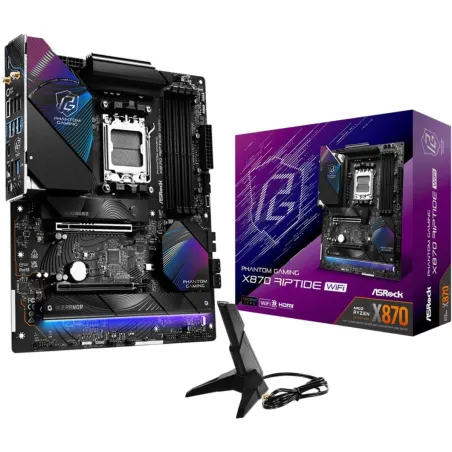 Asrock Mainboard|ASROCK|AMD X870|SAM5|ATX|Memory DDR5|Memory slots 4|1xPCI-Express 4.0 16x|1xPCI-Express 5.0 16x|4xM.2|1xHDMI|4x