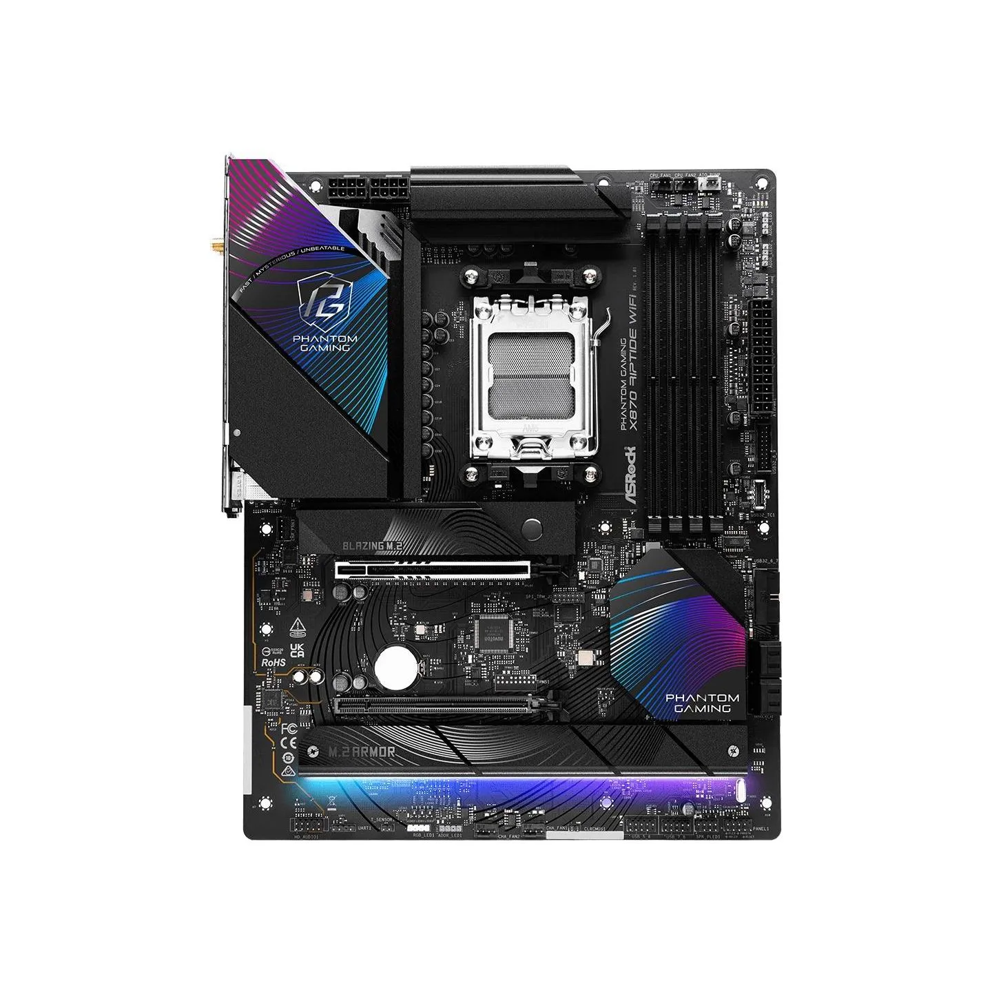 Asrock Mainboard|ASROCK|AMD X870|SAM5|ATX|Memory DDR5|Memory slots 4|1xPCI-Express 4.0 16x|1xPCI-Express 5.0 16x|4xM.2|1xHDMI|4x