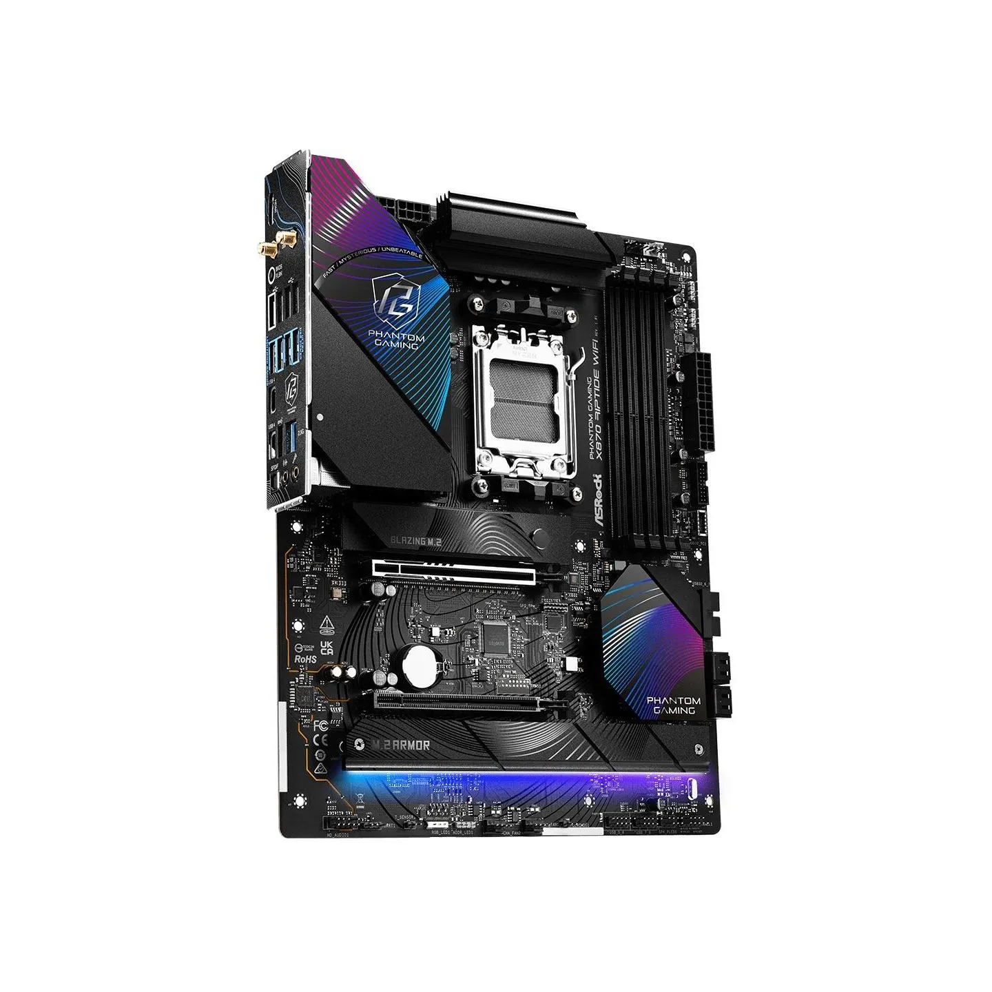 Asrock Mainboard|ASROCK|AMD X870|SAM5|ATX|Memory DDR5|Memory slots 4|1xPCI-Express 4.0 16x|1xPCI-Express 5.0 16x|4xM.2|1xHDMI|4x