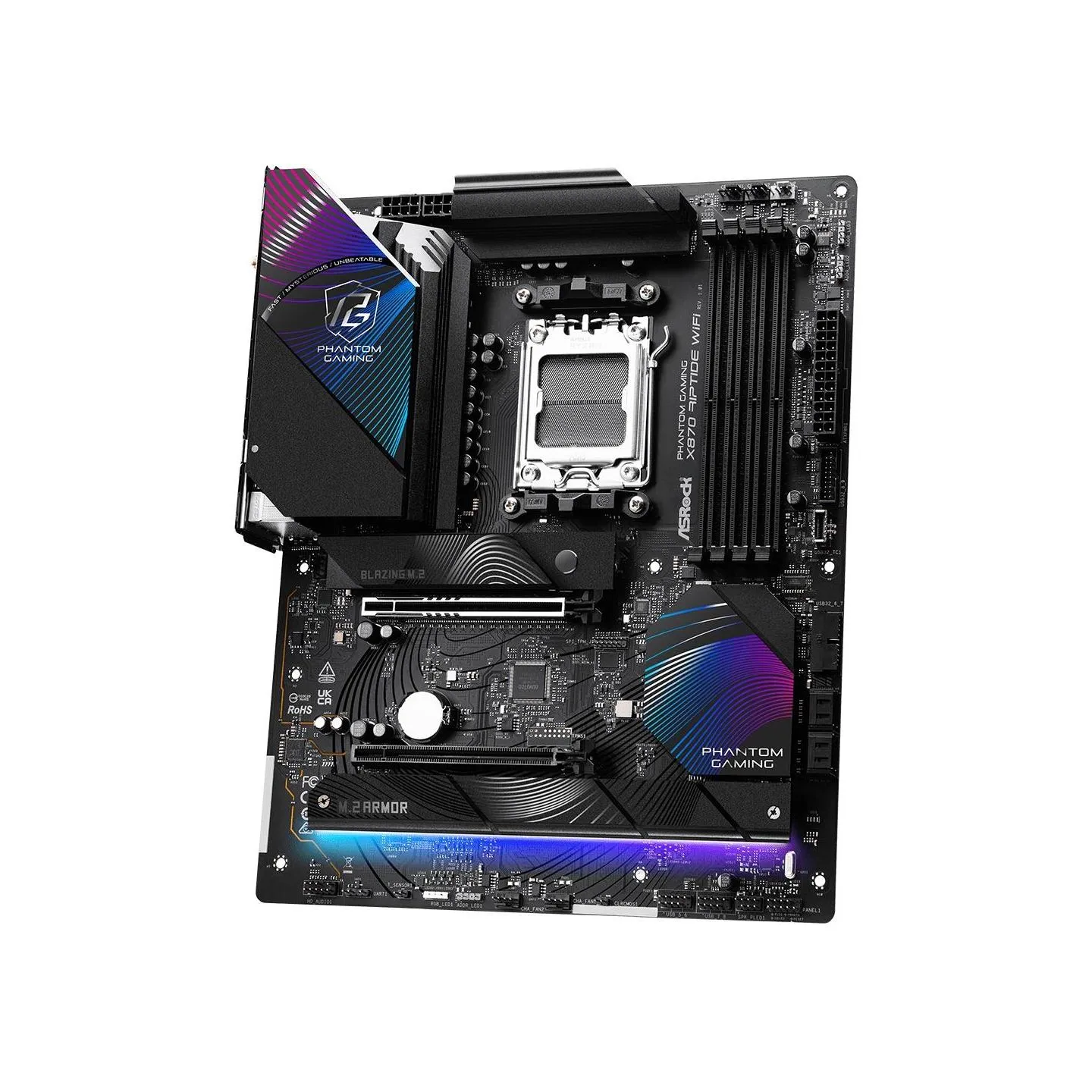 Asrock Mainboard|ASROCK|AMD X870|SAM5|ATX|Memory DDR5|Memory slots 4|1xPCI-Express 4.0 16x|1xPCI-Express 5.0 16x|4xM.2|1xHDMI|4x
