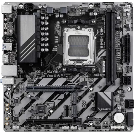 Gigabyte Mainboard|GIGABYTE|AMD B840|Socket AM5|micro ATX|RAM DDR5-SDRAM|2xSlots|2xNumber of M.2 (M) slots|B840M D2H (Rev. 1.1)|