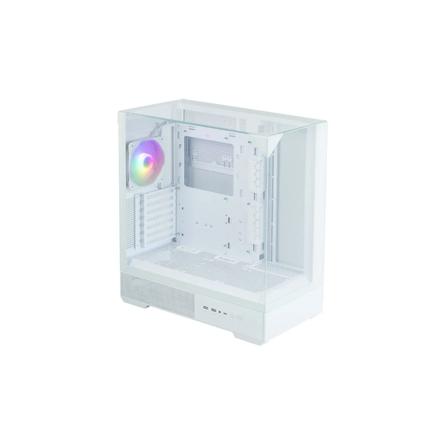 Zalman P40 PRISM PLUS, ATX Mid Tower PC Case, 3  x 120mm ARGB Fans, White