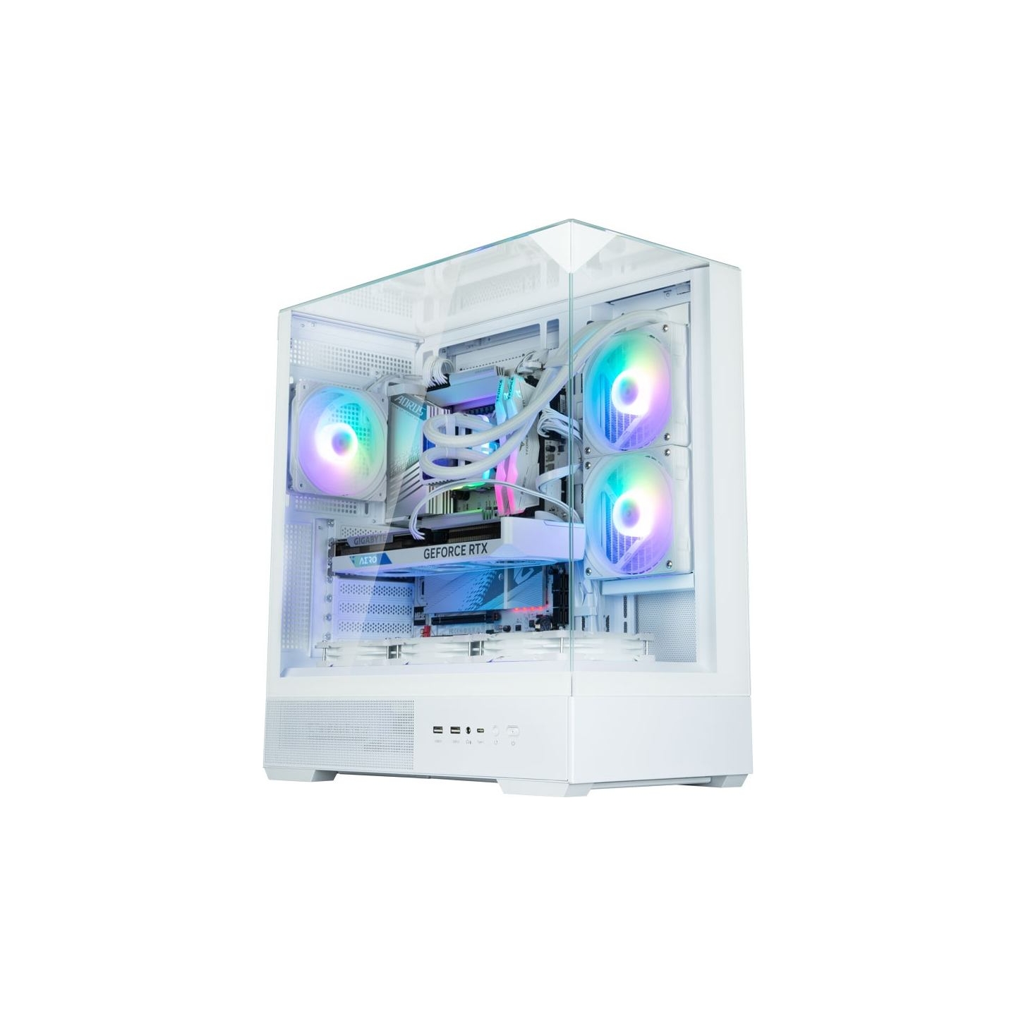 Zalman P40 PRISM PLUS Mid-Tower White