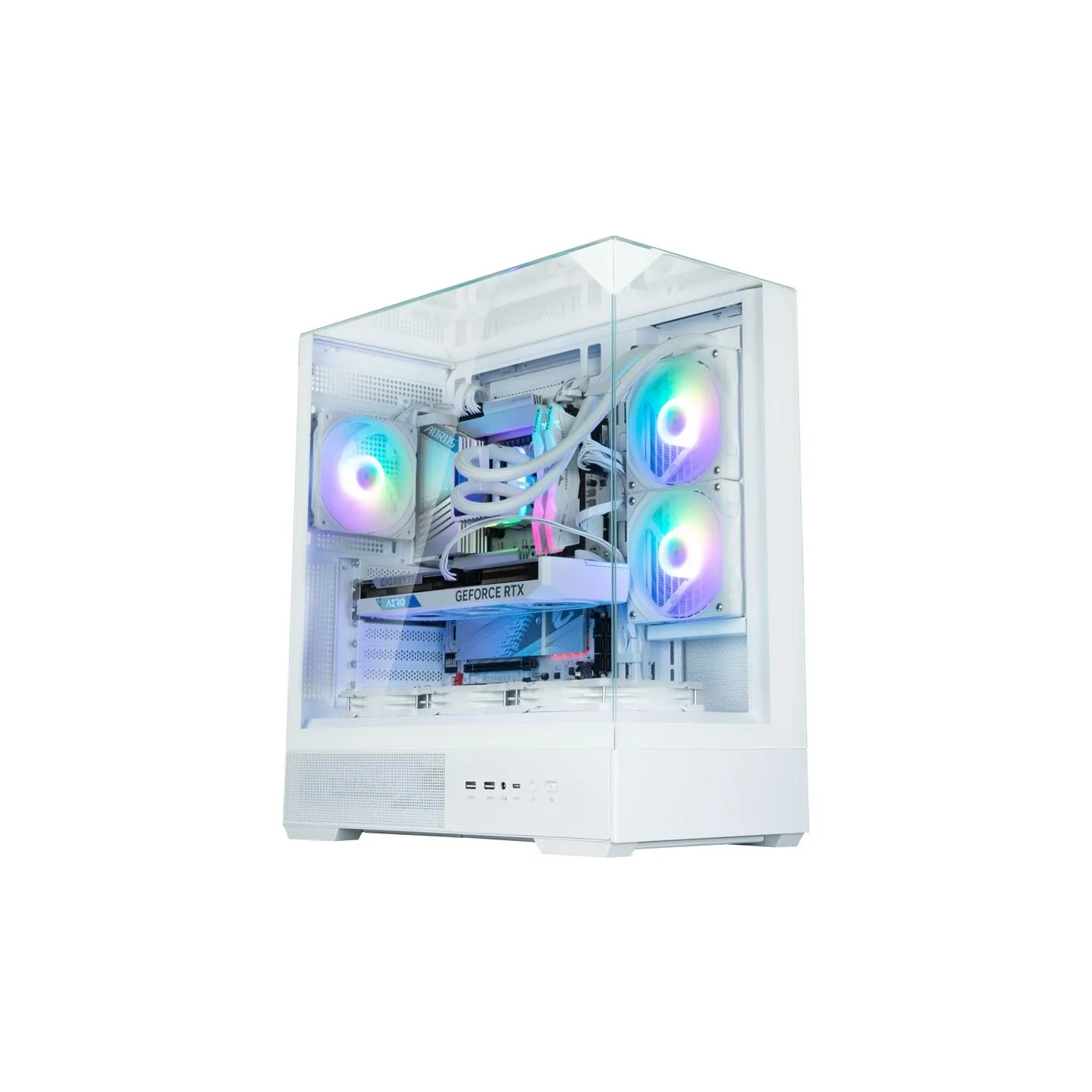 Zalman P40 PRISM PLUS Mid-Tower White