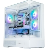 Zalman P40 PRISM PLUS, ATX Mid Tower PC Case, 3  x 120mm ARGB Fans, White