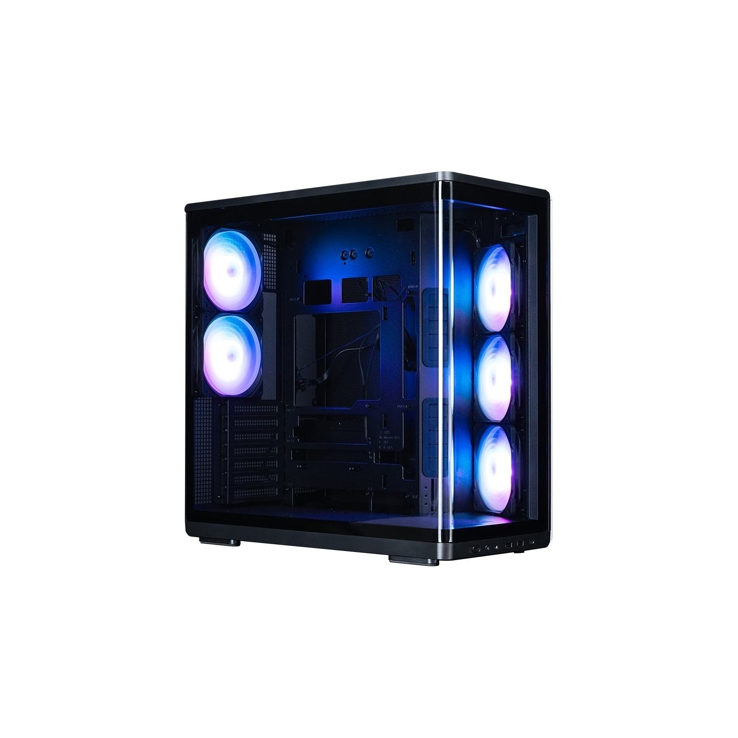 Zalman P60, ATX Mid Tower PC Case, 5 x 120mm ARGB Fans, Black