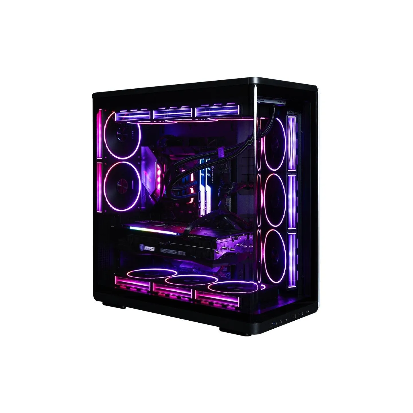 Zalman PC case P60 Mid-Tower 5x ARGB fans black