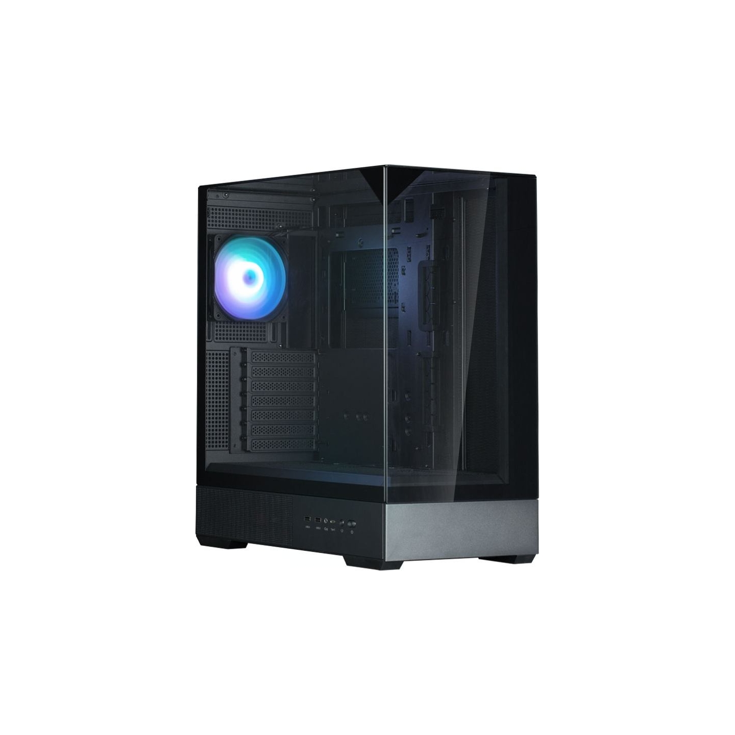 Zalman P40 PRISM PLUS, ATX Mid Tower PC Case, 4  x 120mm ARGB Fans, Black