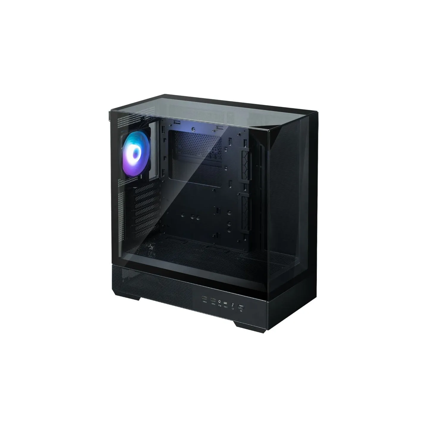 Zalman P40 PRISM PLUS, ATX Mid Tower PC Case, 4  x 120mm ARGB Fans, Black
