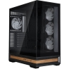 Zalman P40 NAMU, ATX Mid Tower PC Case, 4  x 120mm ARGB Fans, Black