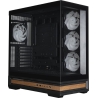 Zalman P40 NAMU, ATX Mid Tower PC Case, 4  x 120mm ARGB Fans, Black